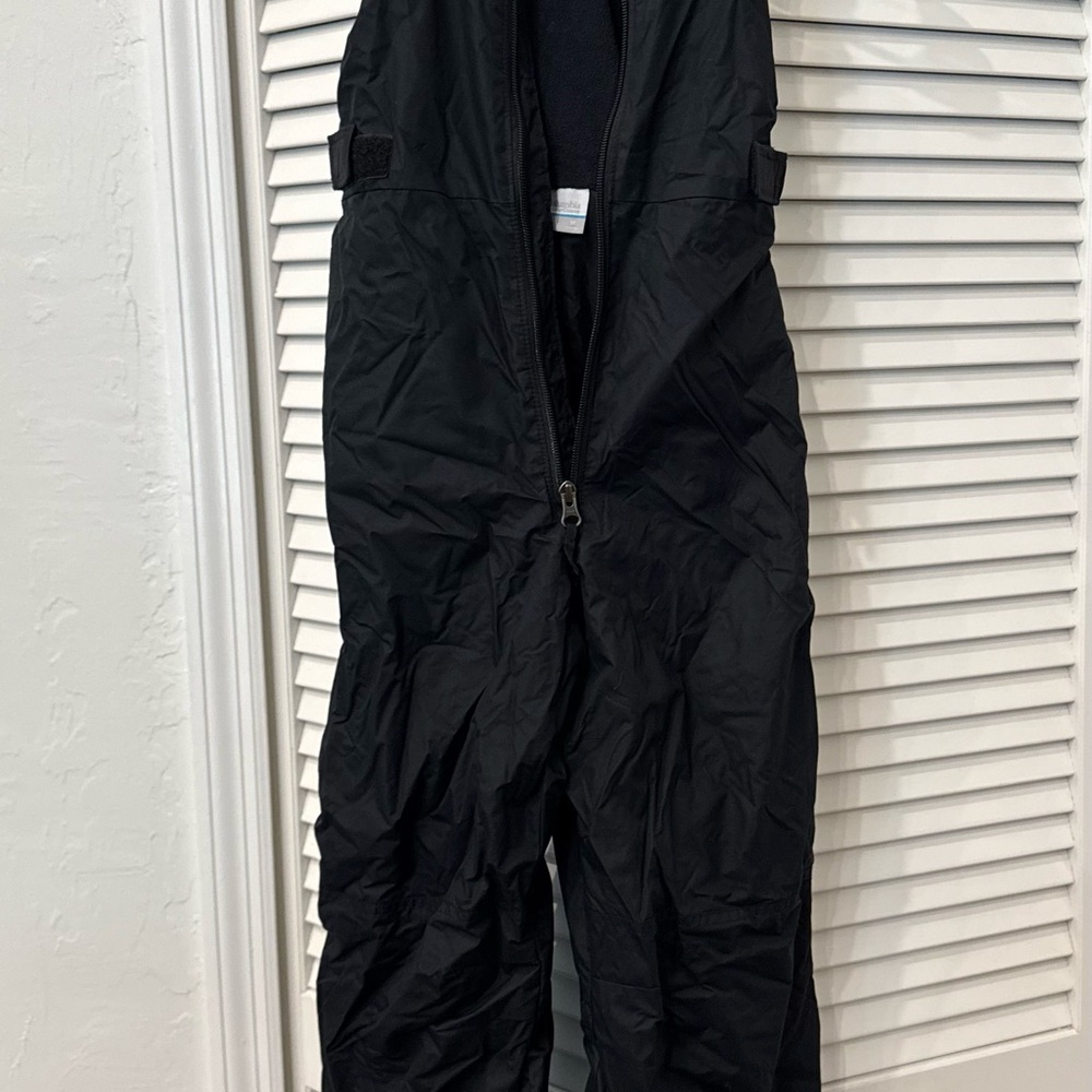 Columbia Black Snow Pants Bib Ski Snowboarding Size 10/12 M